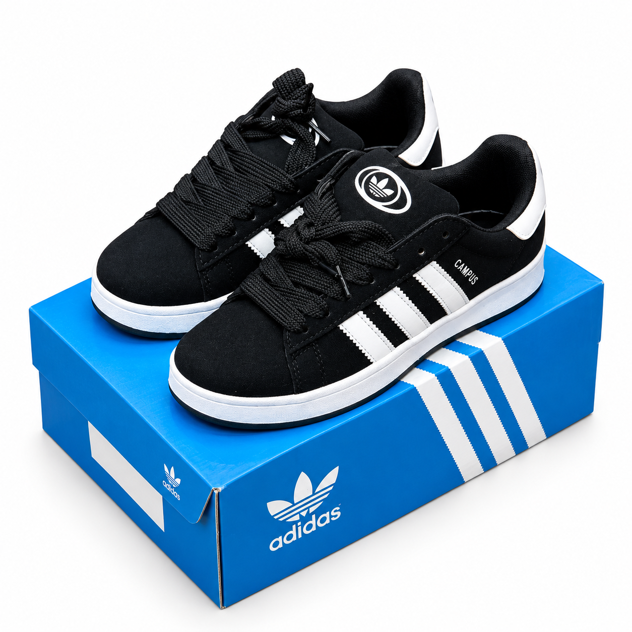 Adidas black campus sneakers