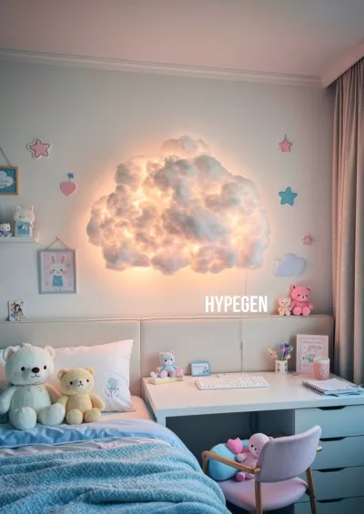 ☁️ RGB Cloud Wall Light With Remote Control | Aesthetic Room Decor Light!_img_11