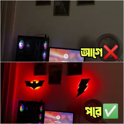 🦇 BATMAN & ⚡ FLASH LED ডেকর কম্বো মাত্র ১০৫০ টাকা! Save 150৳💥_img_1
