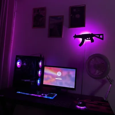 ⚡ UMP-9 3D RGB ওয়াল লাইটিং | প্রিমিয়াম অ্যানিমে ও গেমিং ভাইবসের জন্য পারফেক্ট চয়েস! 🌌_img_12