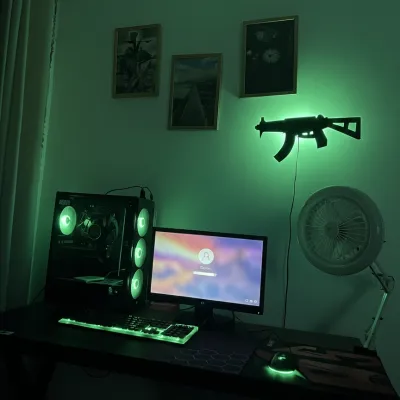 ⚡ UMP-9 3D RGB ওয়াল লাইটিং | প্রিমিয়াম অ্যানিমে ও গেমিং ভাইবসের জন্য পারফেক্ট চয়েস! 🌌_img_10
