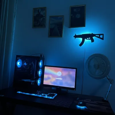 ⚡ UMP-9 3D RGB ওয়াল লাইটিং | প্রিমিয়াম অ্যানিমে ও গেমিং ভাইবসের জন্য পারফেক্ট চয়েস! 🌌_img_9
