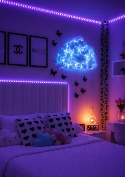 ☁️ RGB Cloud Wall Light With Remote Control | Aesthetic Room Decor Light!_img_9