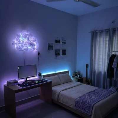 ☁️ RGB Cloud Wall Light With Remote Control | Aesthetic Room Decor Light!_img_12
