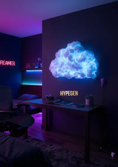 ☁️ RGB Cloud Wall Light With Remote Control | Aesthetic Room Decor Light!_img_8