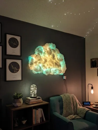 ☁️ RGB Cloud Wall Light With Remote Control | Aesthetic Room Decor Light!_img_3