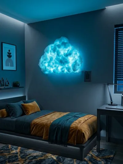 ☁️ RGB Cloud Wall Light With Remote Control | Aesthetic Room Decor Light!_img_4