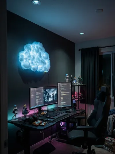 ☁️ RGB Cloud Wall Light With Remote Control | Aesthetic Room Decor Light!_img_6