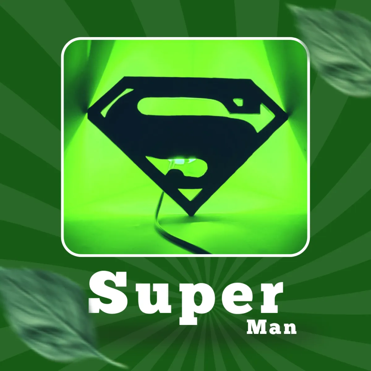 🦸♂️ Superman 3D RGB ওয়াল লাইট 💥💯