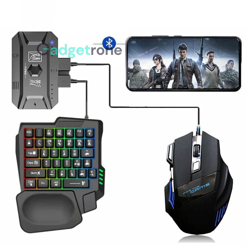 5 in 1 RGB Keyboard & Mouse Combo for Mobile