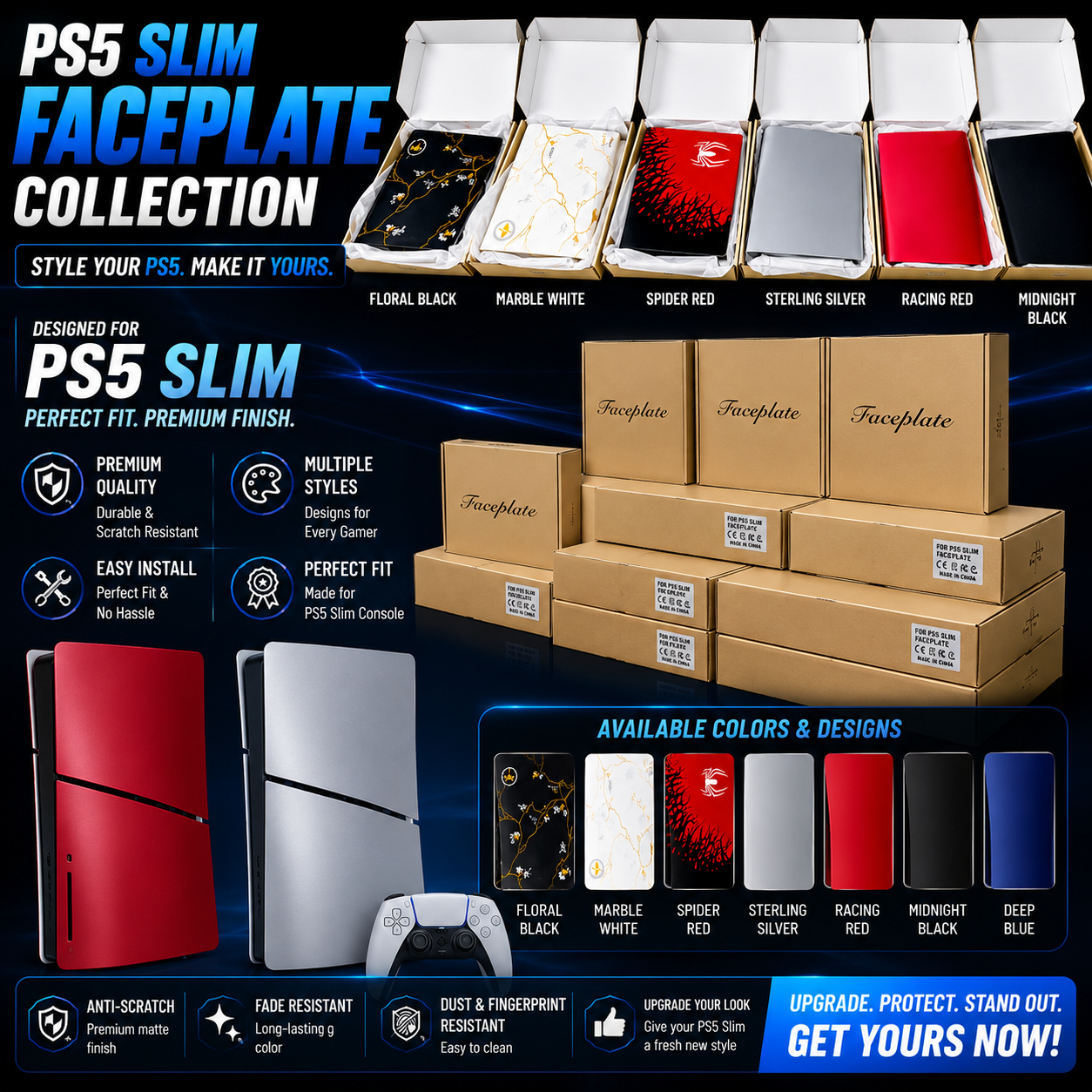 🕷️ PS5 Slim Disc Edition + Stylish Faceplates Collection_img_0