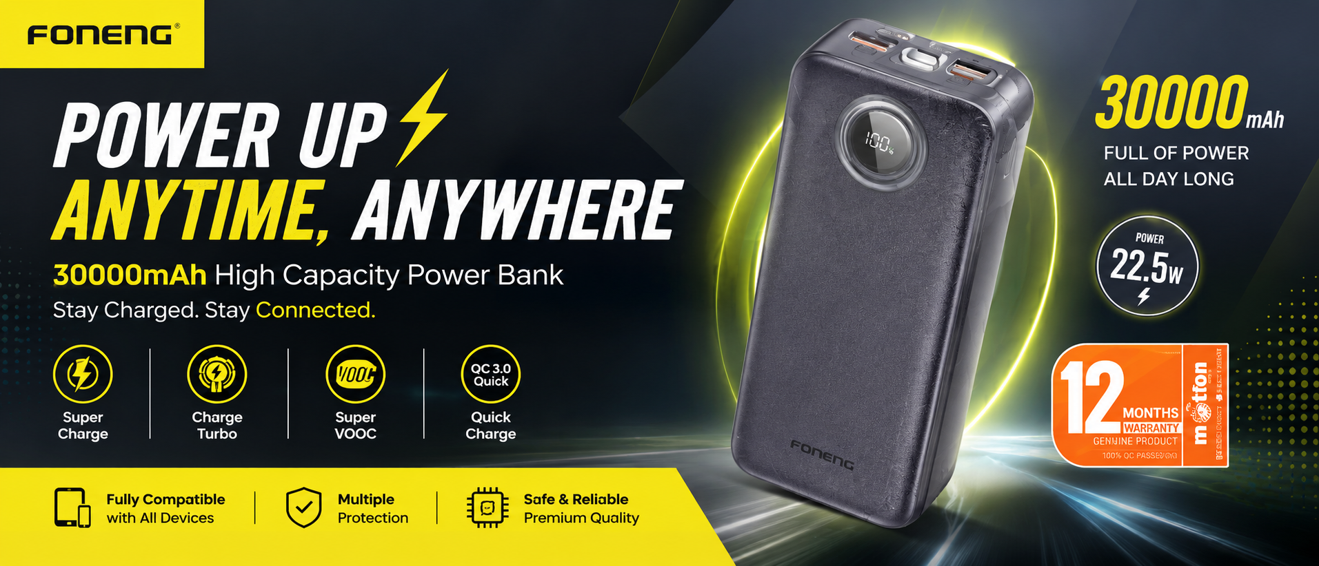 Foneng PX103 30000mAh Power Bank –