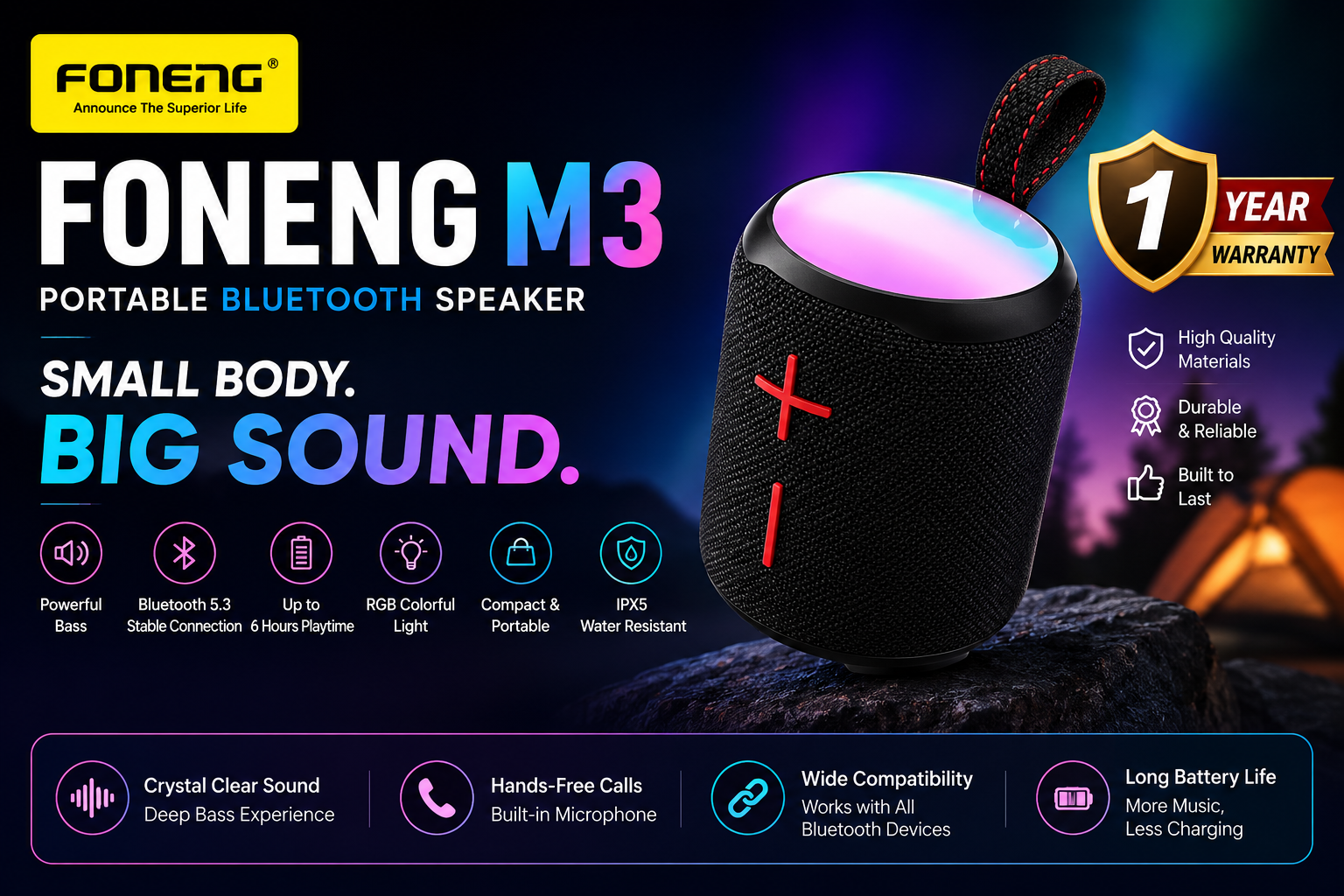 FONENG M3 Portable Bluetooth Speaker_img_0
