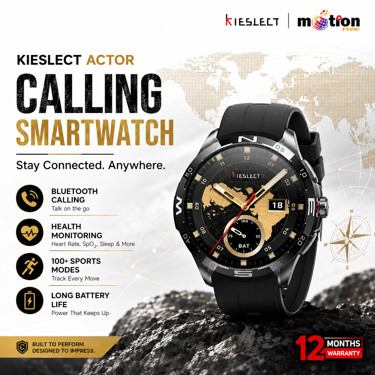 Kieslect Actor BT Calling Smart Watch with GPS_img_0