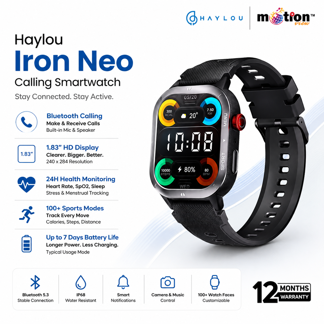 Haylou Iron Neo Smart Watch (3ATM Water Resistant)_img_0
