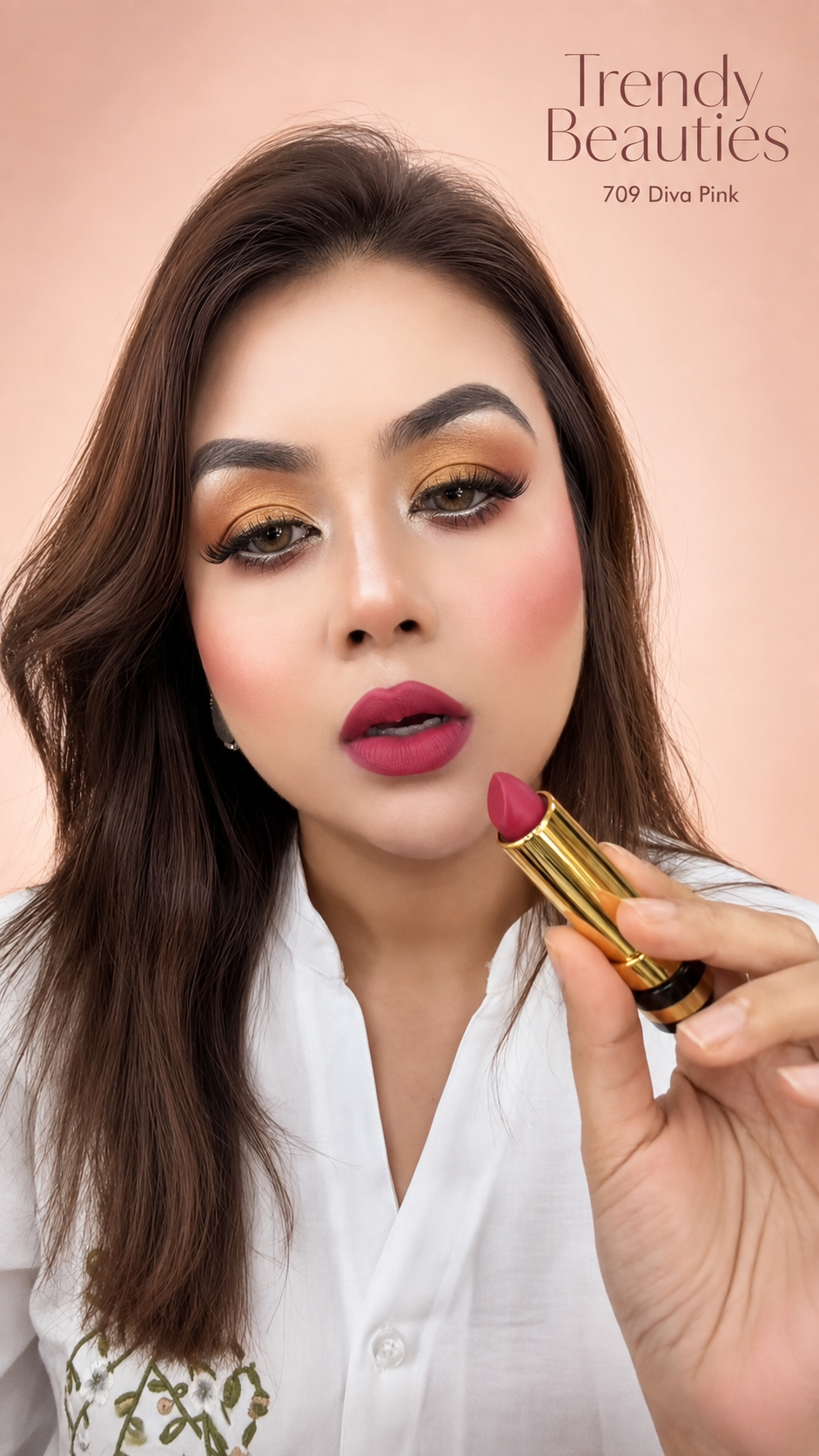 Trendy Beauties Bullet Lipstick 709 Diva Pink