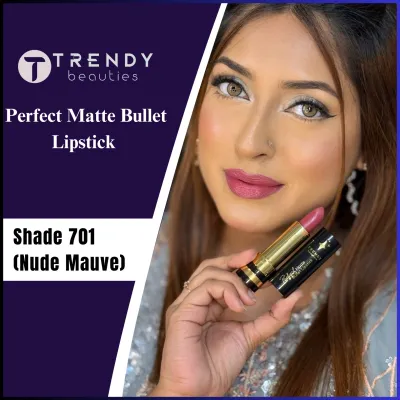 Trendy Beauties Bullet Lipstick - 701 (Nude Mauve)_img_0