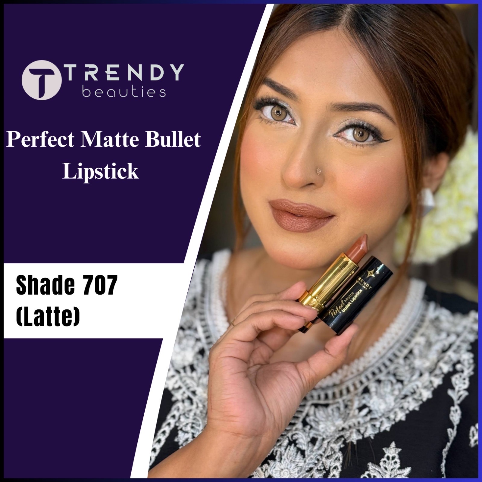 Trendy Beauties Bullet Lipstick - 707 (Latte)