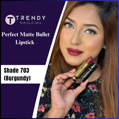 Trendy Beauties Bullet Lipstick - 703 (Burgundy)_img_0