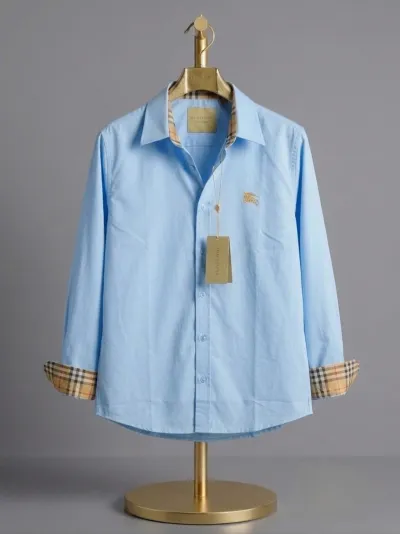 Premium Oxford Cotton Shirt Sky Blue_img_0