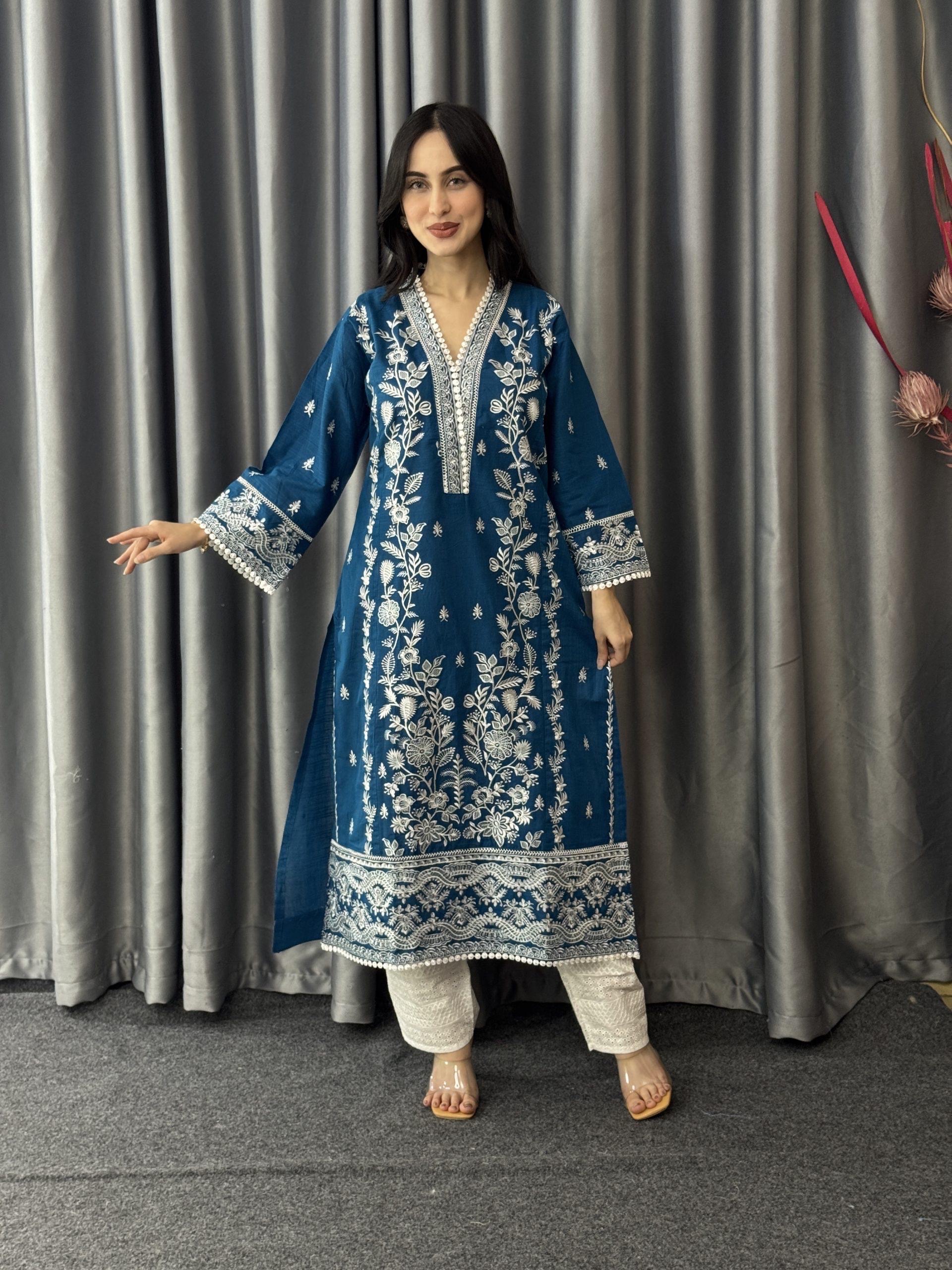 Premium Cotton 2 Piece Set Ready To Wear thumbnail 3