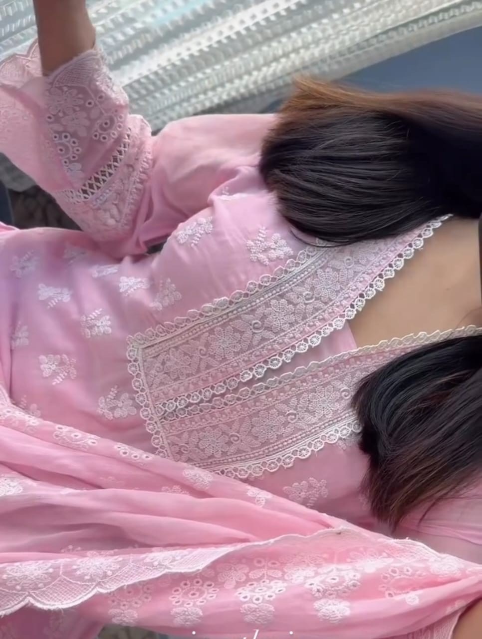 🎉 ফ্রি ডেলিভারি অফার! 🎉Noor-E-Gul Pakistani Inspired cotton set thumbnail 2