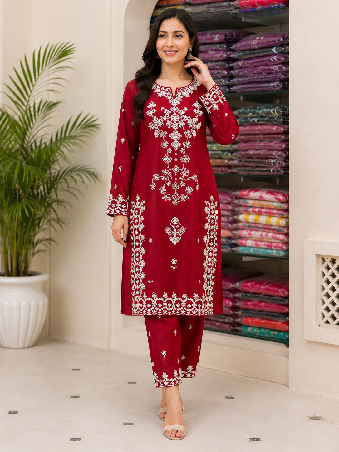 Meroon Embrodury 2 Piece thumbnail 2