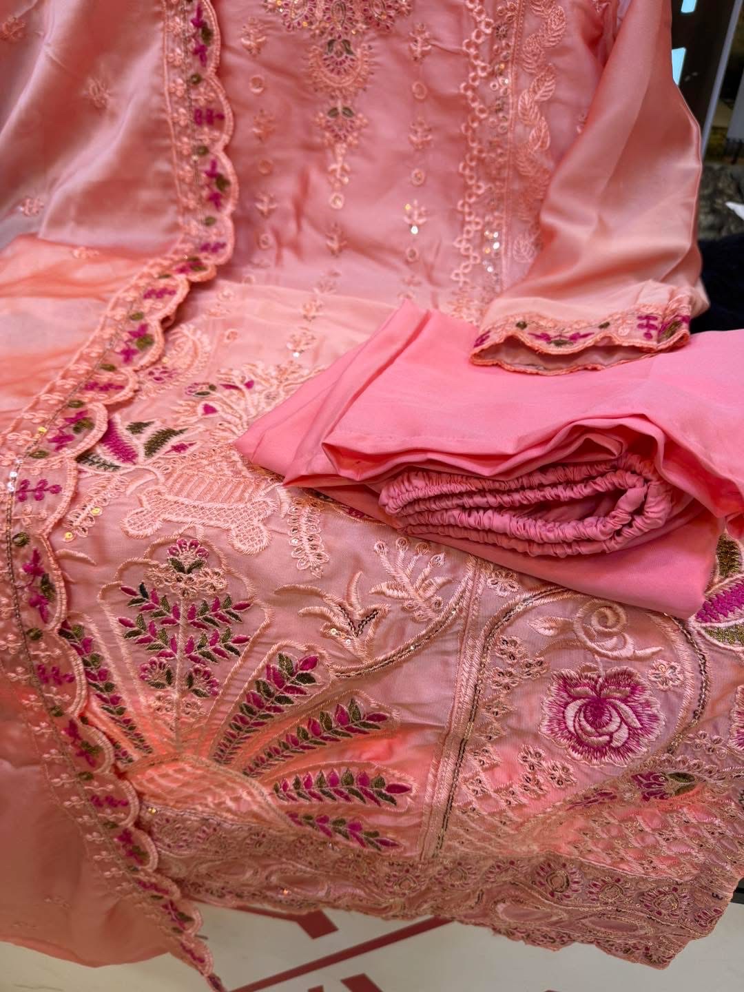 Fascinating Three Piece | Chickenkaari Embroidered | Luxury Lawn thumbnail 16