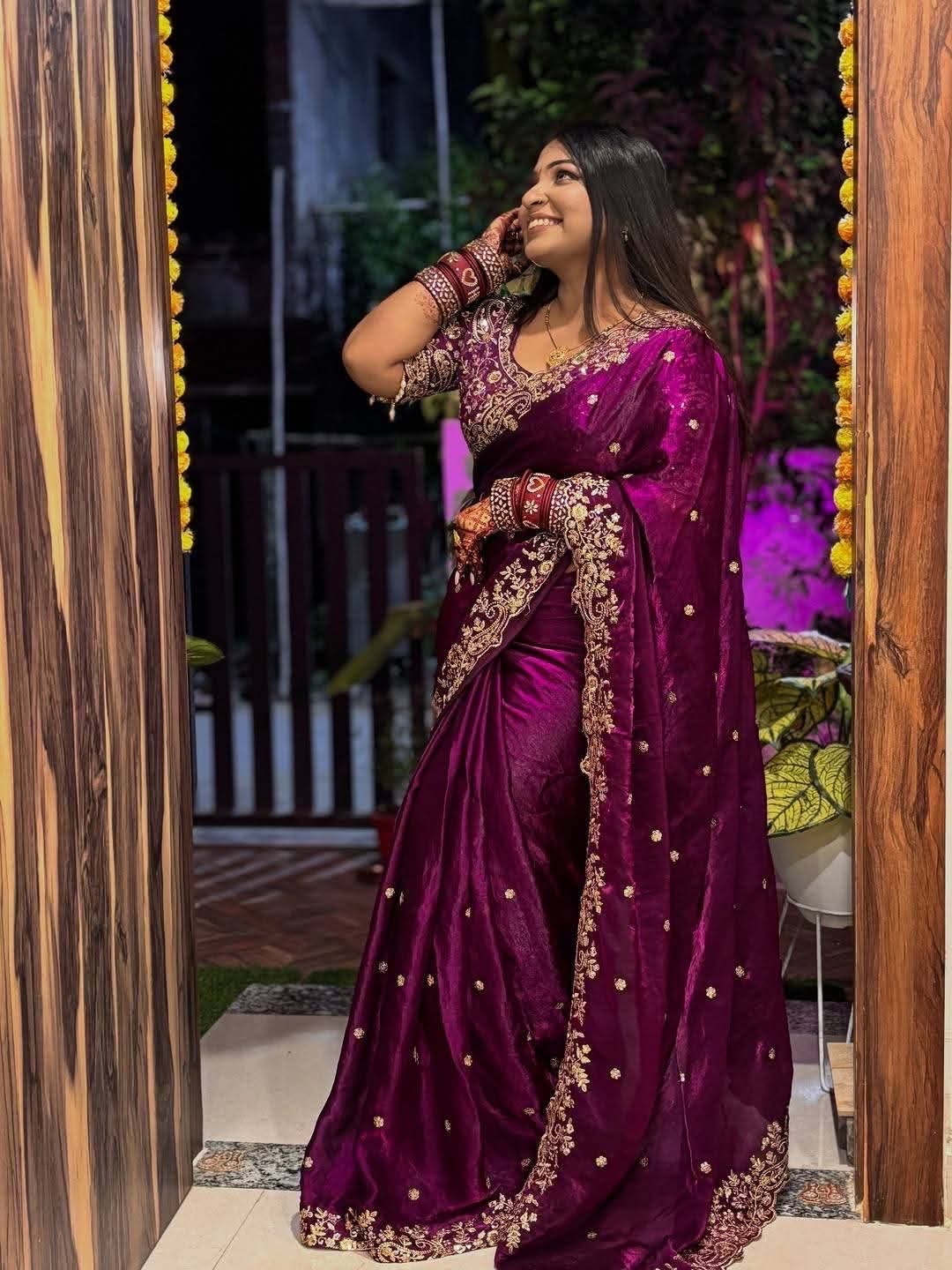 Premium Jemy Chuu Saree – Elegant Bridal Collection thumbnail 6