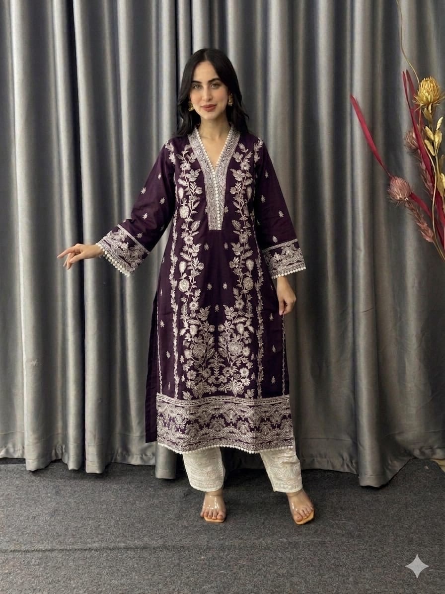 Premium Cotton 2 Piece Set Ready To Wear thumbnail 2