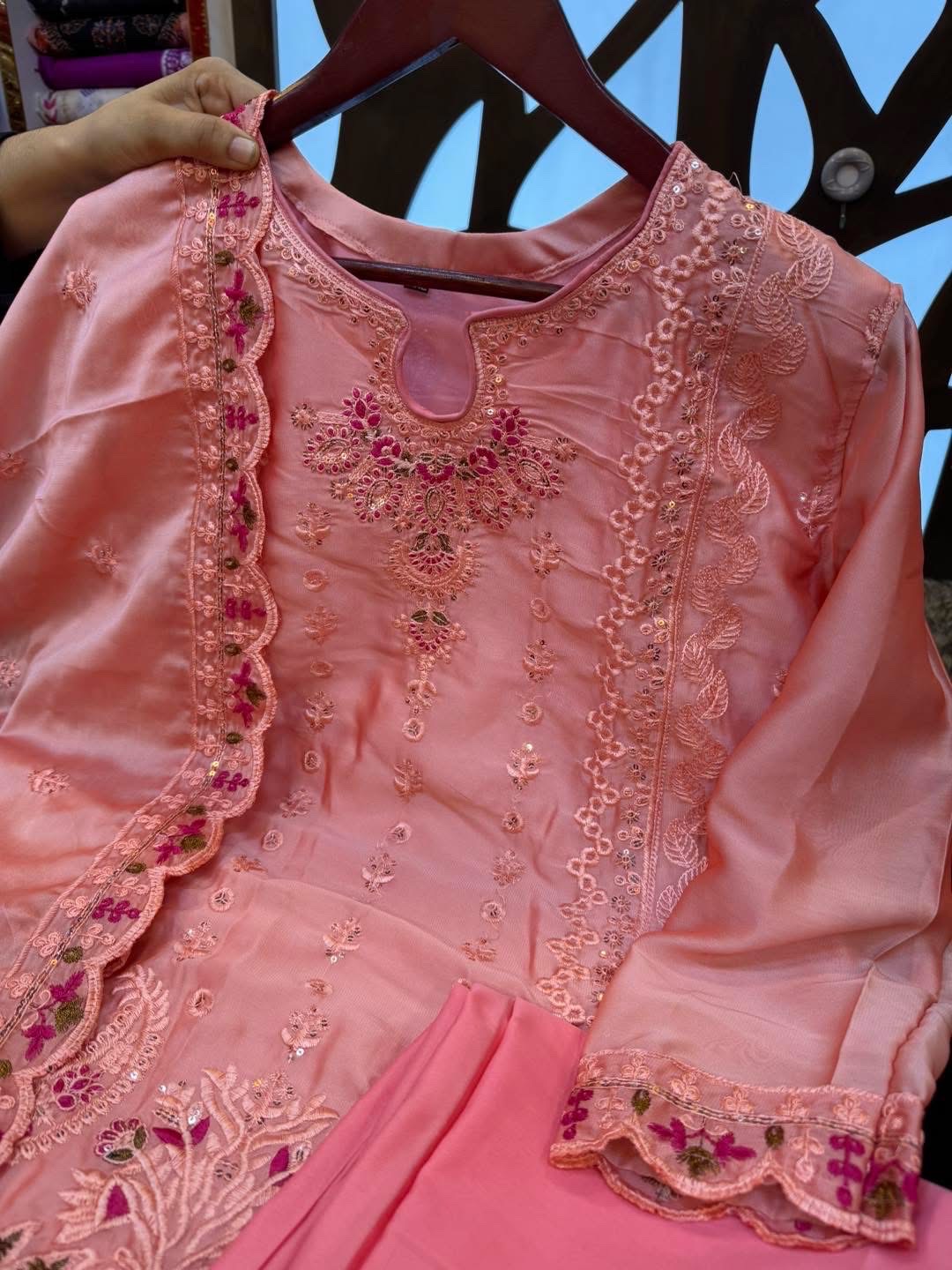 Fascinating Three Piece | Chickenkaari Embroidered | Luxury Lawn thumbnail 14