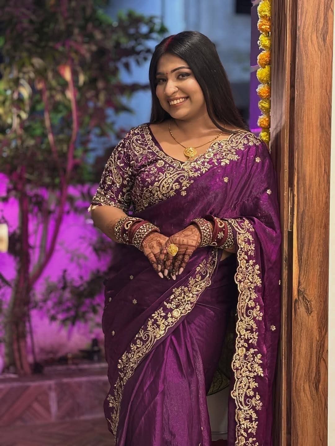 Premium Jemy Chuu Saree – Elegant Bridal Collection thumbnail 4