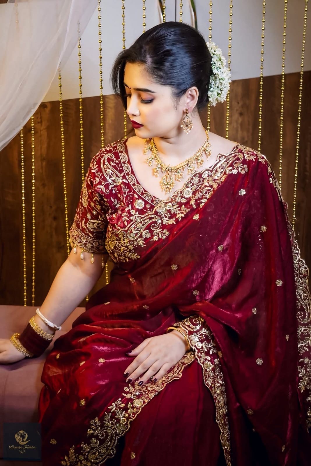 Premium Jemy Chuu Saree – Elegant Bridal Collection thumbnail 13