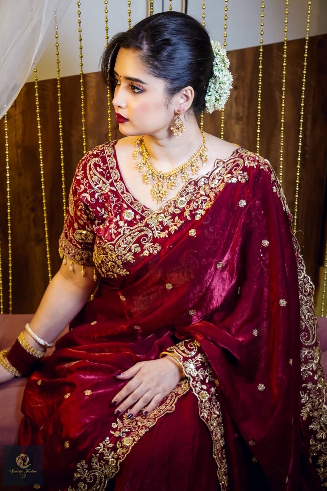 Premium Jemy Chuu Saree – Elegant Bridal Collection thumbnail 7