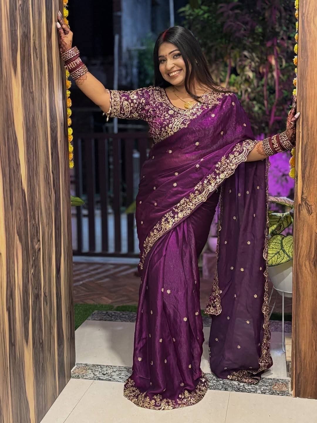 Premium Jemy Chuu Saree – Elegant Bridal Collection thumbnail 10
