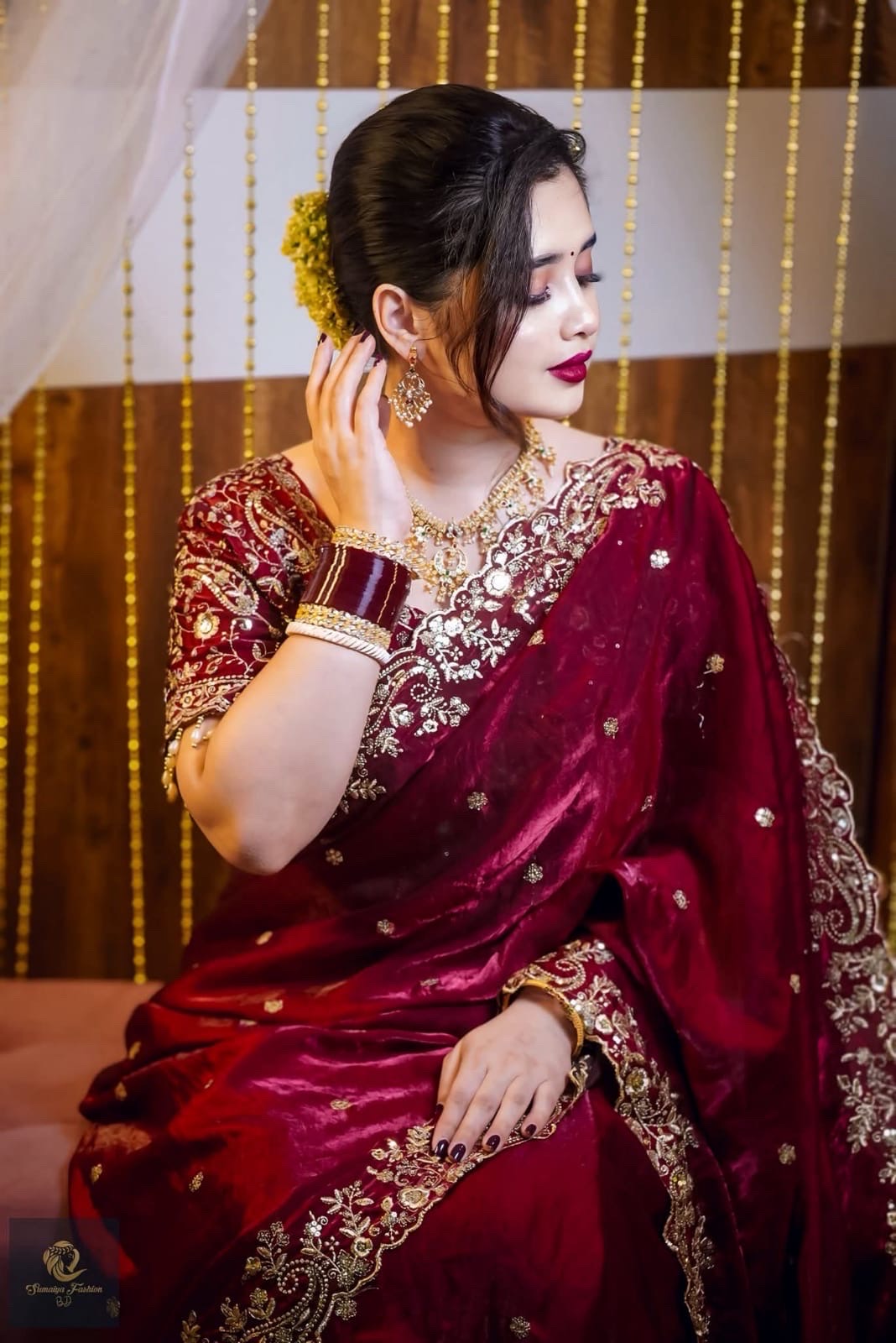 Premium Jemy Chuu Saree – Elegant Bridal Collection thumbnail 9