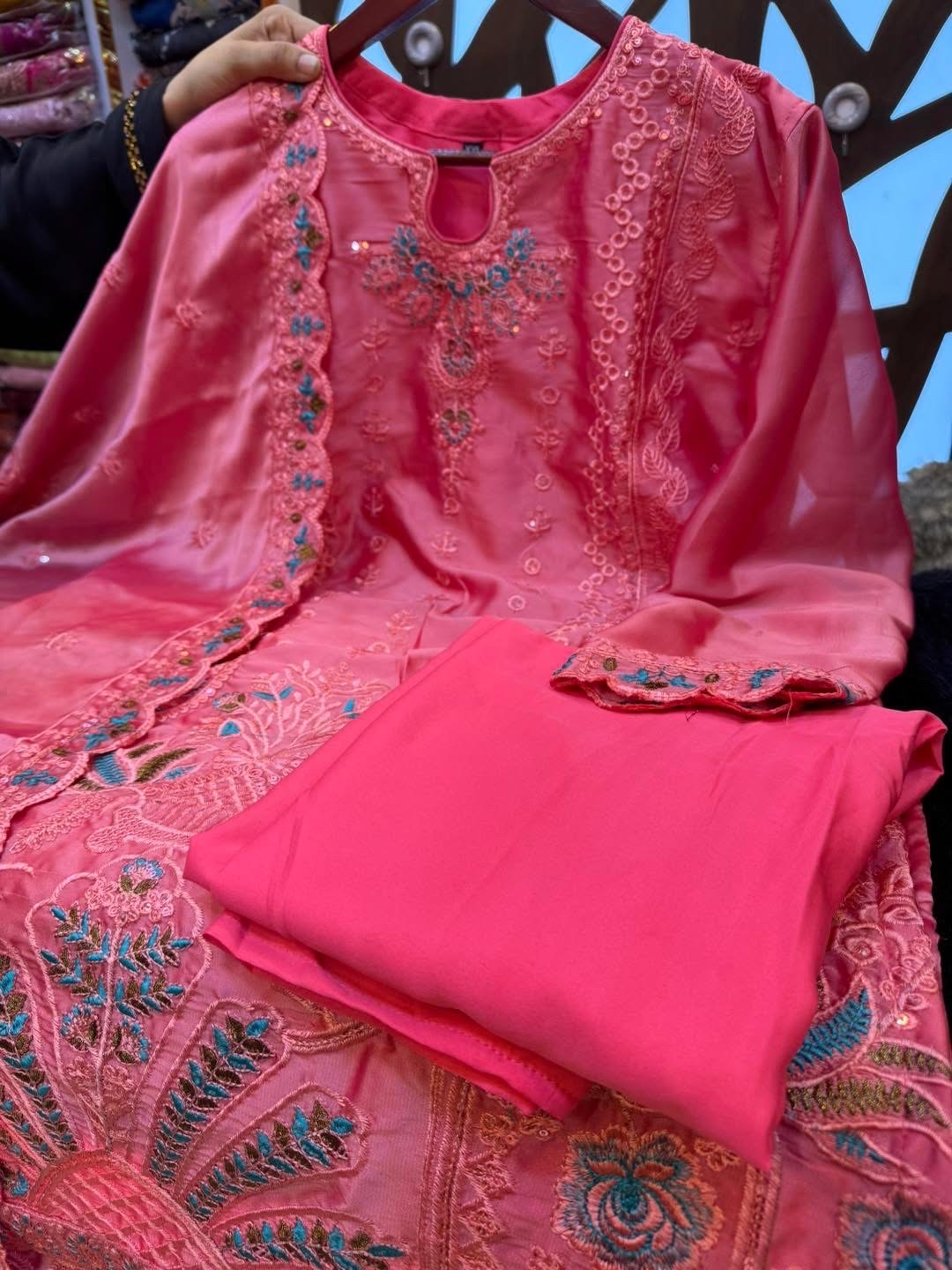 Fascinating Three Piece | Chickenkaari Embroidered | Luxury Lawn thumbnail 10