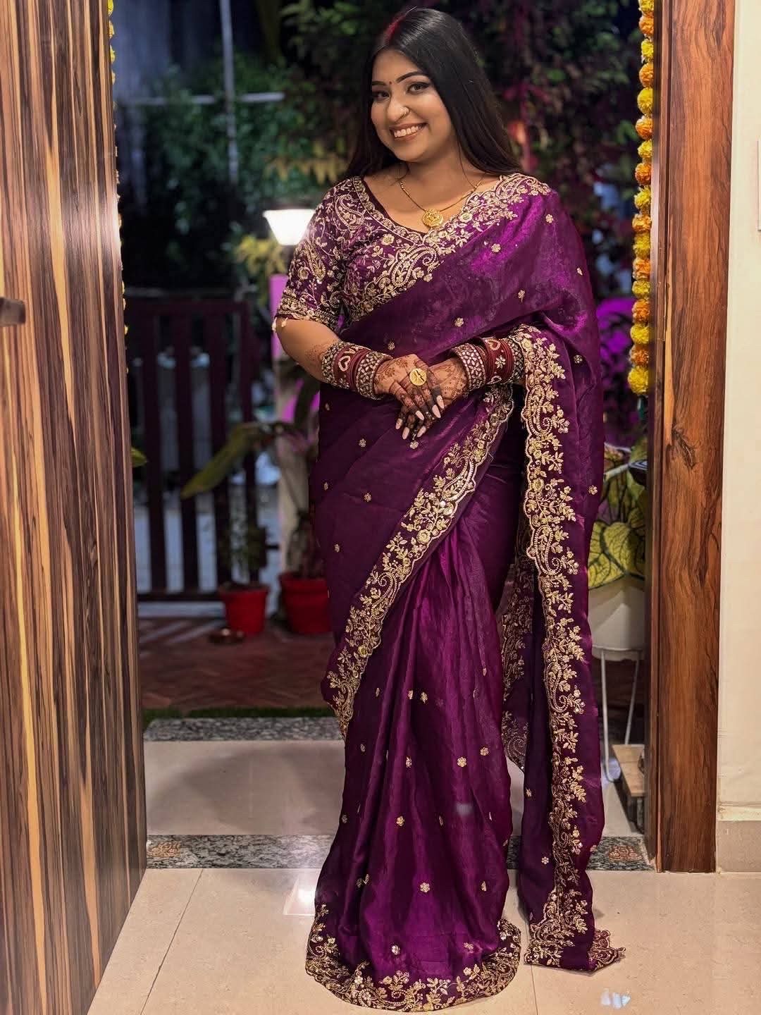 Premium Jemy Chuu Saree – Elegant Bridal Collection thumbnail 2