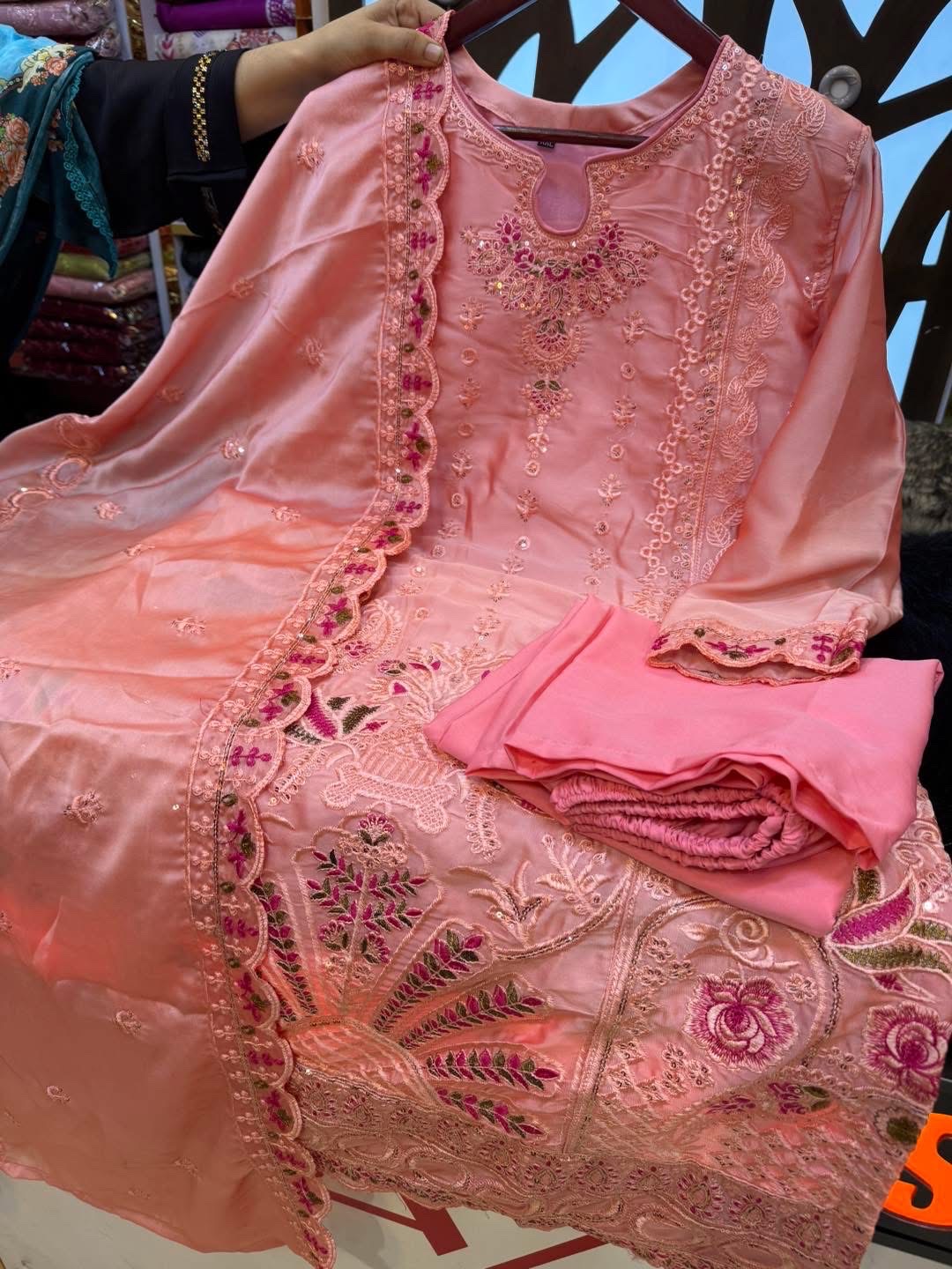 Fascinating Three Piece | Chickenkaari Embroidered | Luxury Lawn thumbnail 13