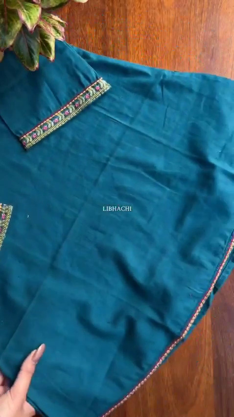 Kashmiri Embrodury Work Cotton Short Kurta thumbnail 6