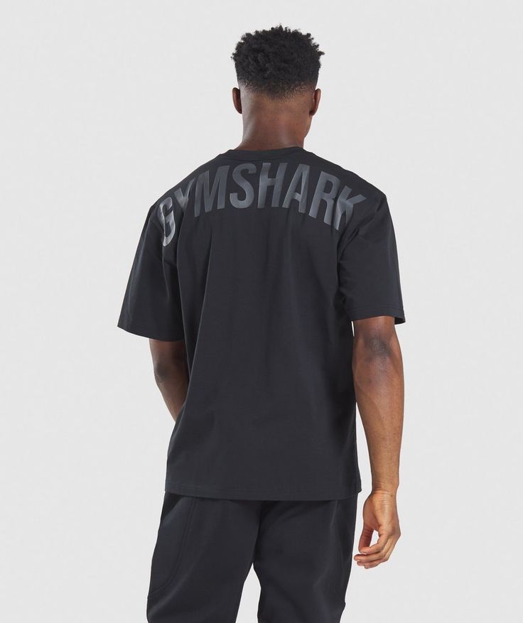 Gym*shark Drop shoulder Black