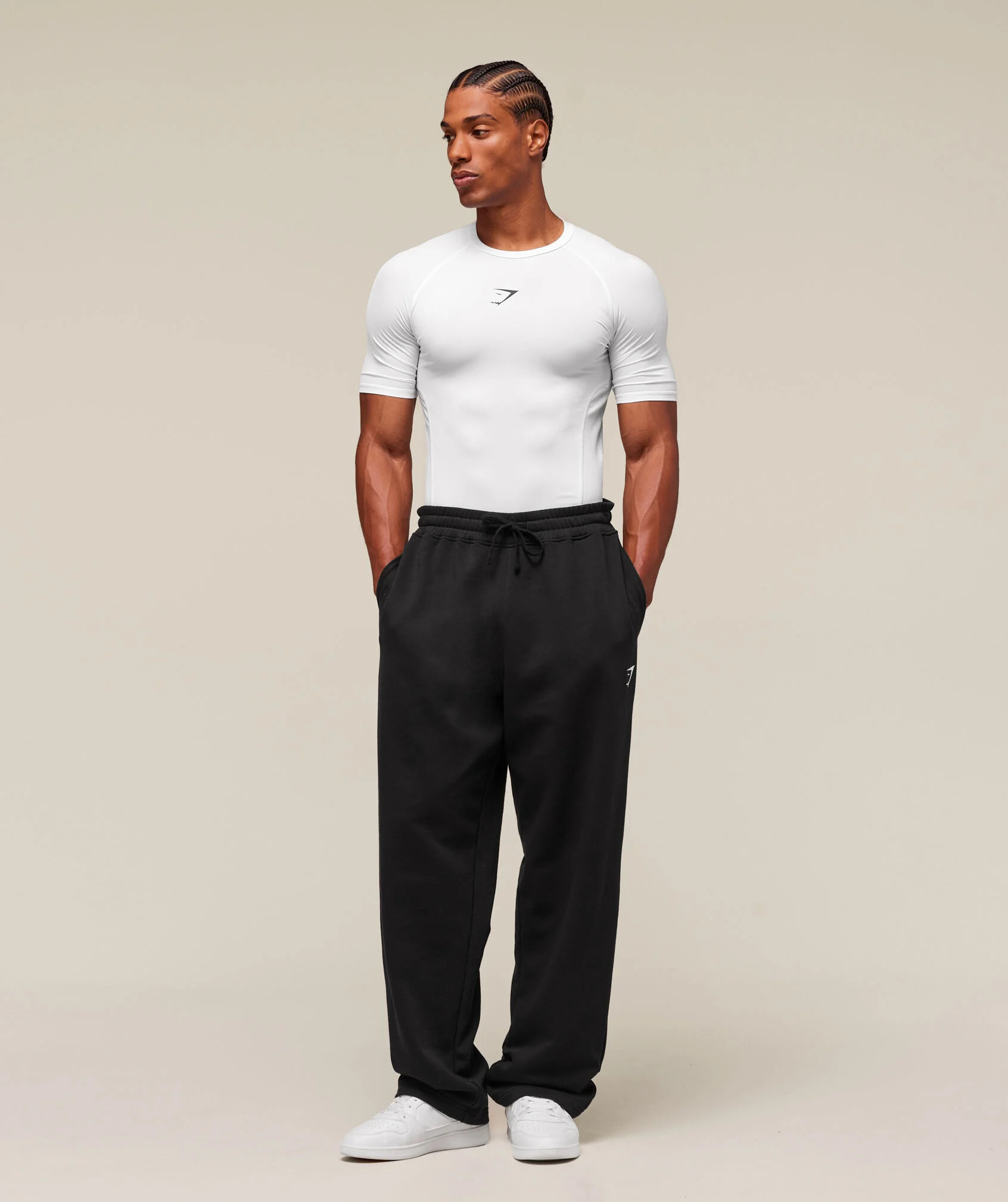 Gymshark Half Sleeve White Compression_img_3
