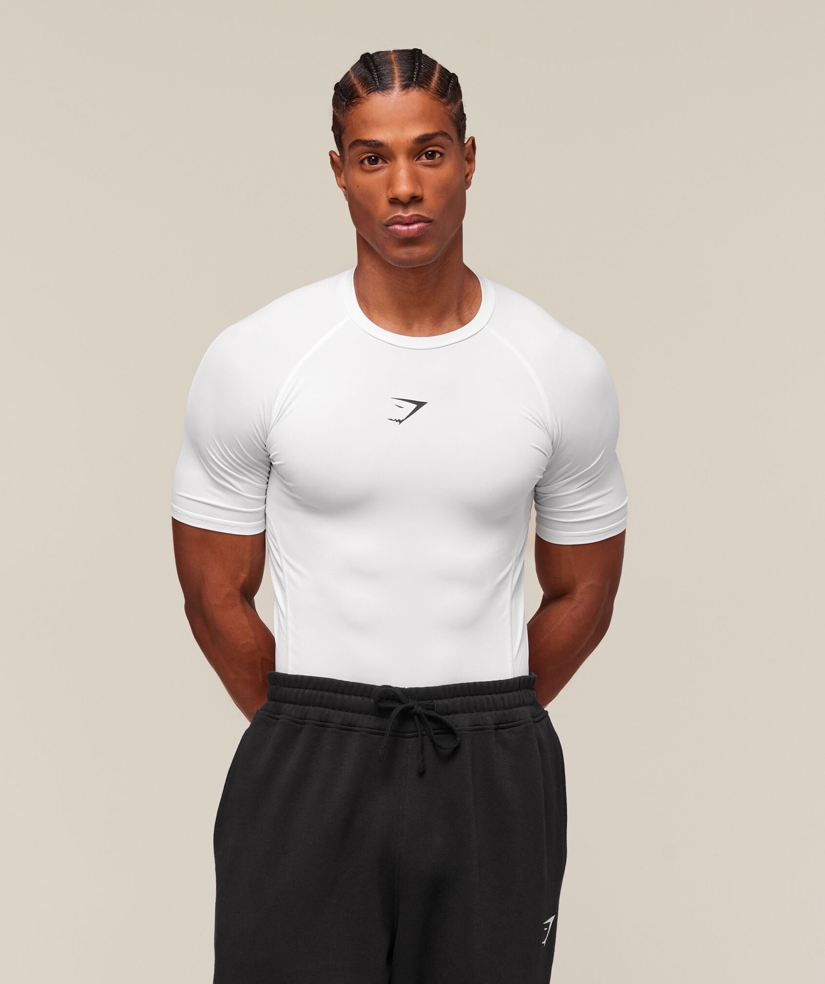 Gymshark Half Sleeve White Compression_img_2