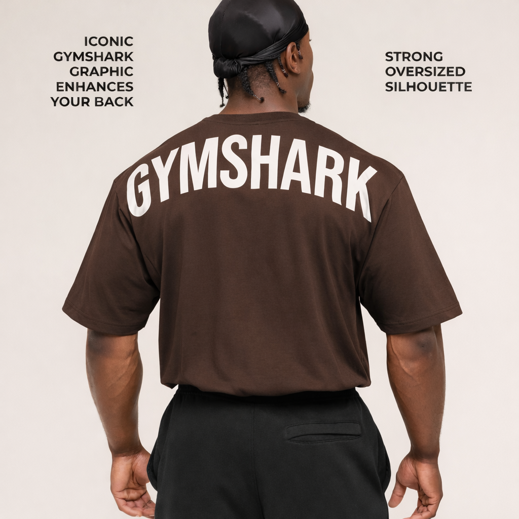 Gym*shark Brown Drop shoulder
