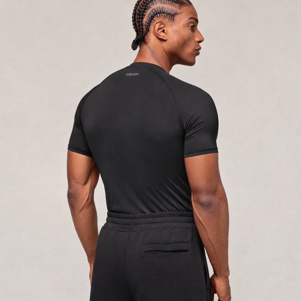 Gym*shark Half Sleeve Black Compression_img_1