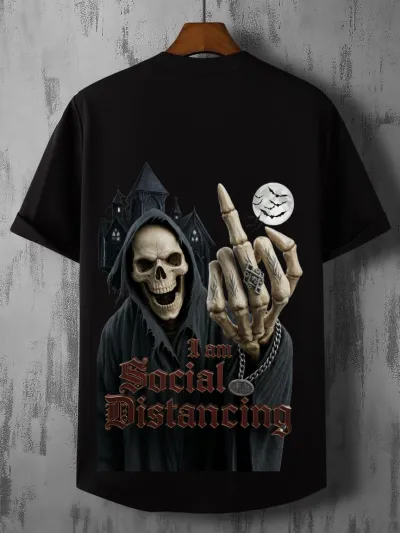 Premium classic cotton T shirt (black)_img_2