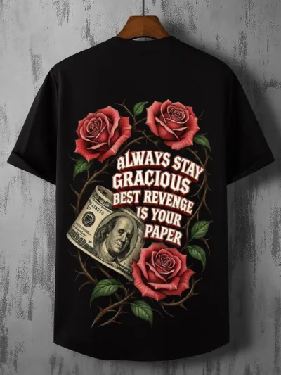 Premium classic cotton T shirt (black)_img_2