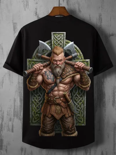 Premium classic cotton T shirt (black)_img_2