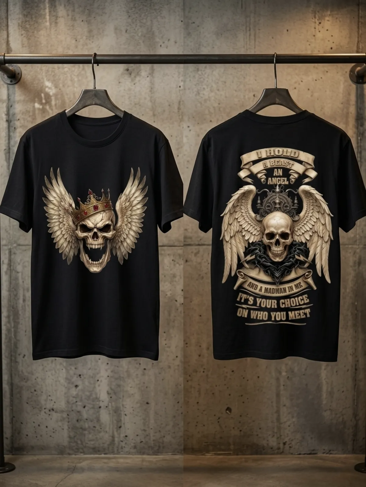 Premium classic cotton T shirt (black)