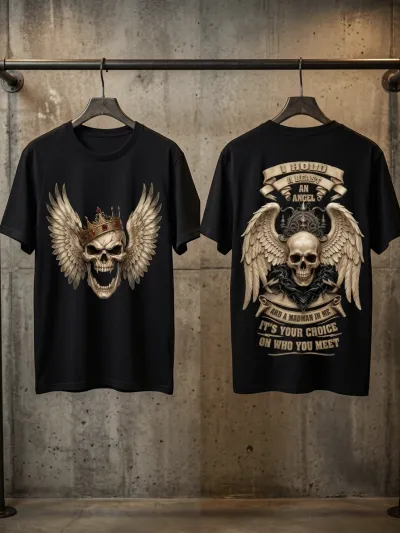 Premium classic cotton T shirt (black)_img_0